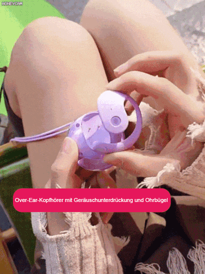 Over-Ear-Kopfhörer mit Geräuschunterdrückung und Ohrbügel