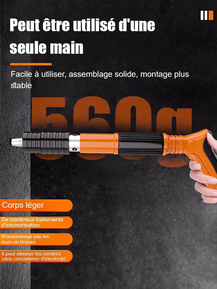Pistolet à clous manuel avec silencieux