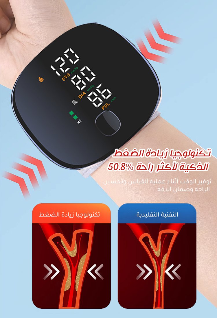 جهاز قياس ضغط الدم من المعصم ومستورد من ألمانيا