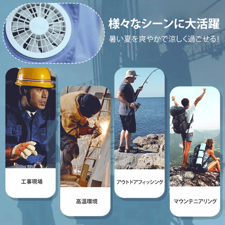 ファン付き作業用空調服