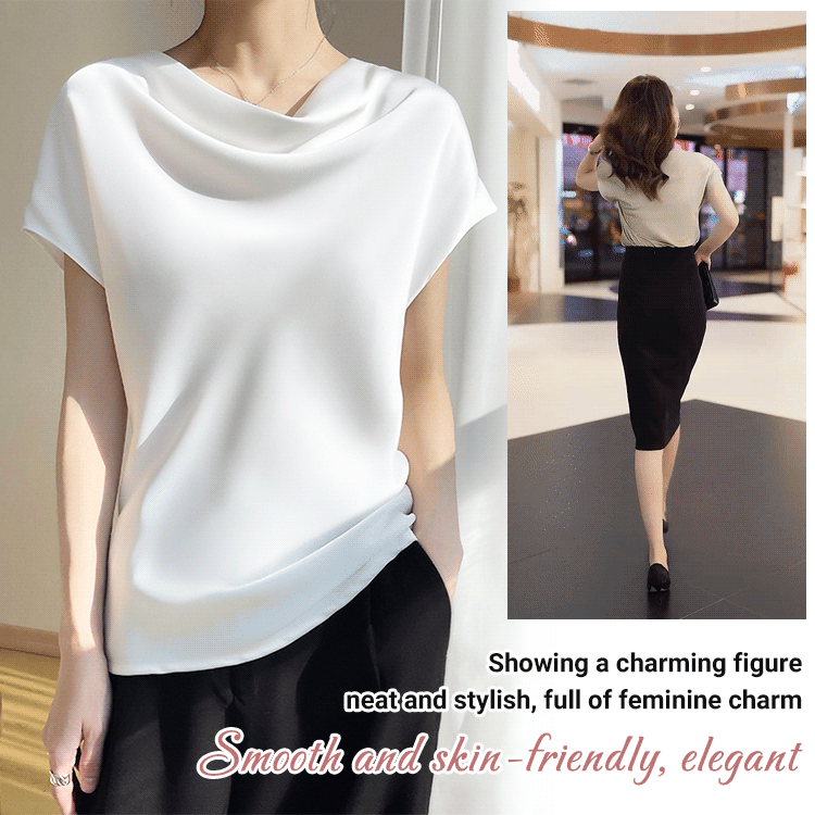 Women's fashionable French texture T-shirt