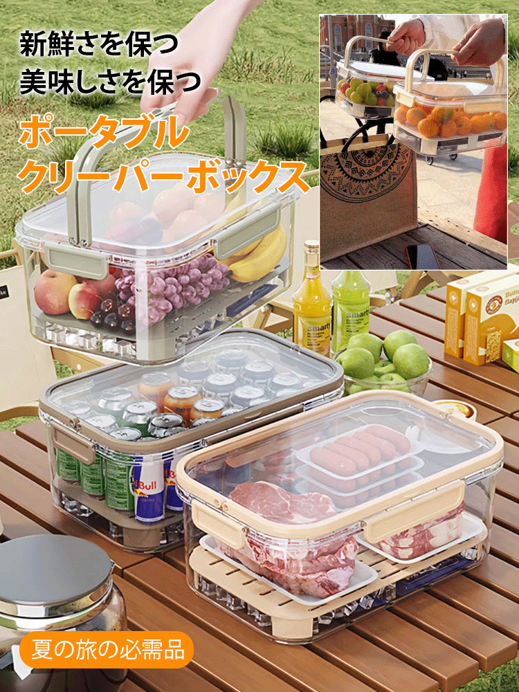 ハンドル付き鮮度保持ボックス