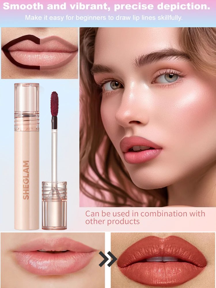 【Long-lasting waterproof】Tear-off lip liner