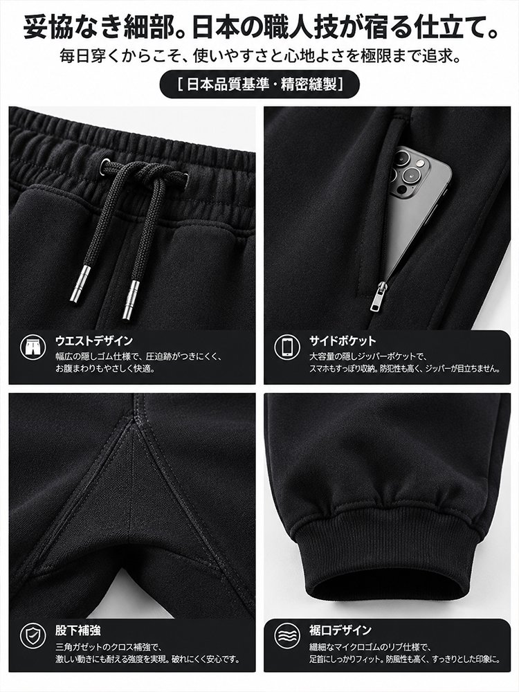 【冬はこれ一本】あったかストレッチパンツ