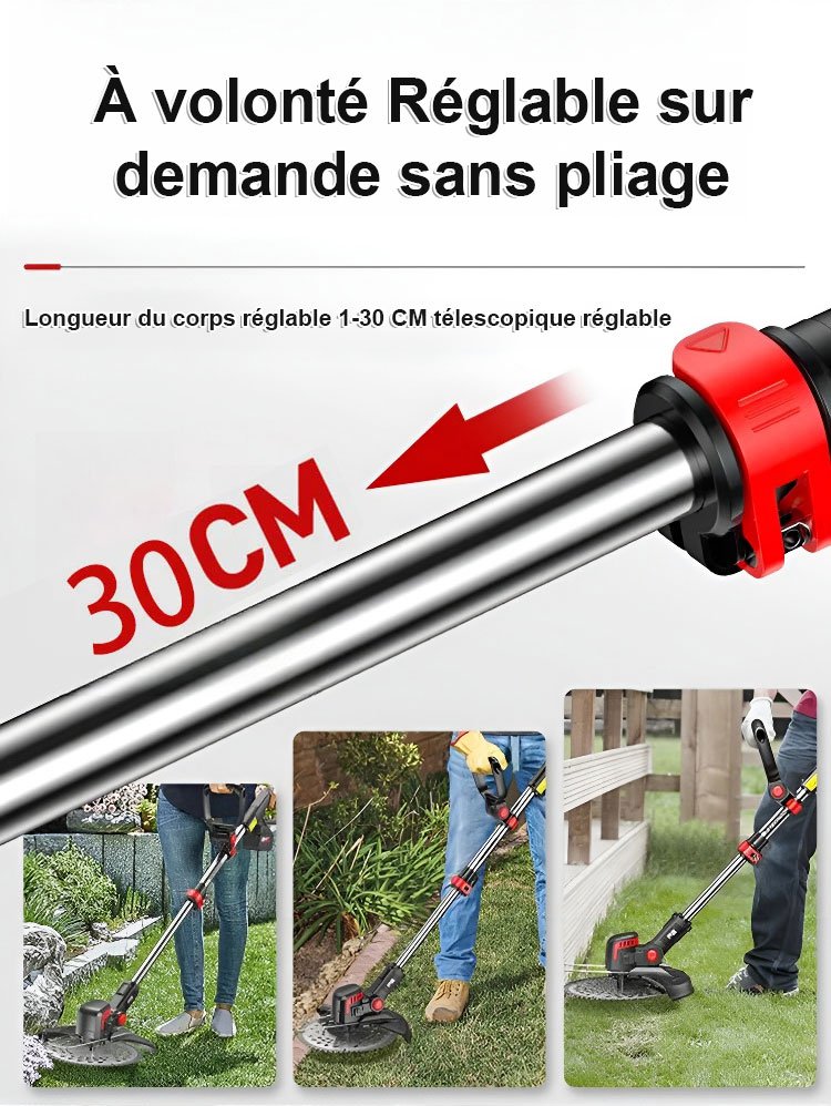 Lithium électrique léger pour jardin et gazon machine