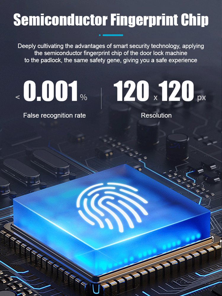 Outdoor waterproof smart fingerprint padlock