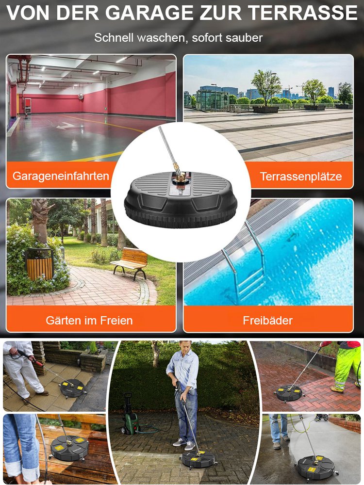 Hocheffiziente Reinigung mit Hochdruck-Bodenreinigung für den Haushalt