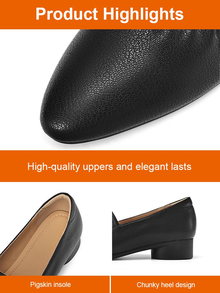 Orthopedic soft-soled leather shoes for women