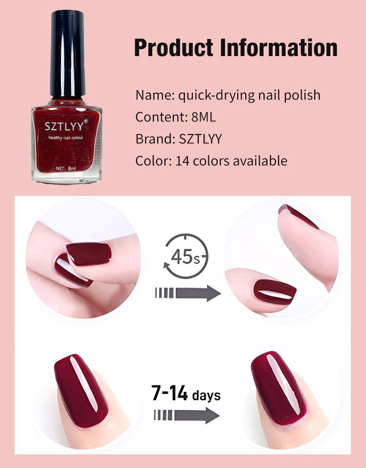 No Bake Tear-Off Water-based Nail Polish