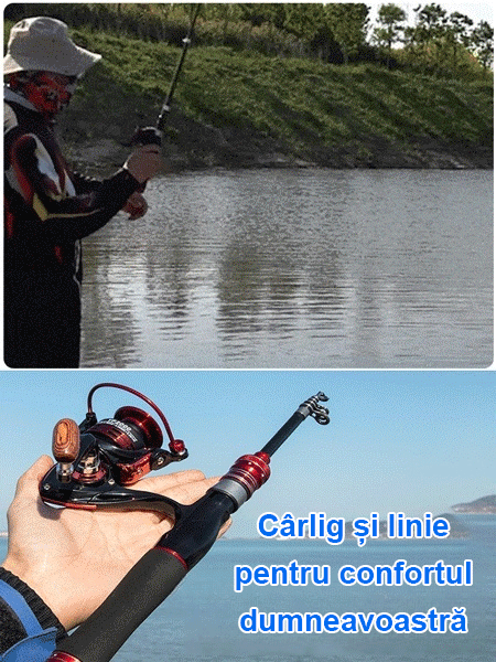 Ușor și portabil Roadrunner lansete de pescuit de agrement Roadrunner