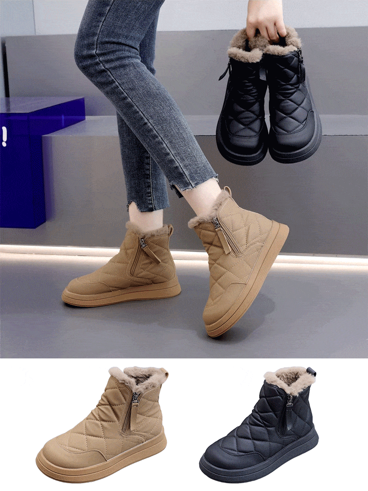 裏起毛防滑スノーブーツ