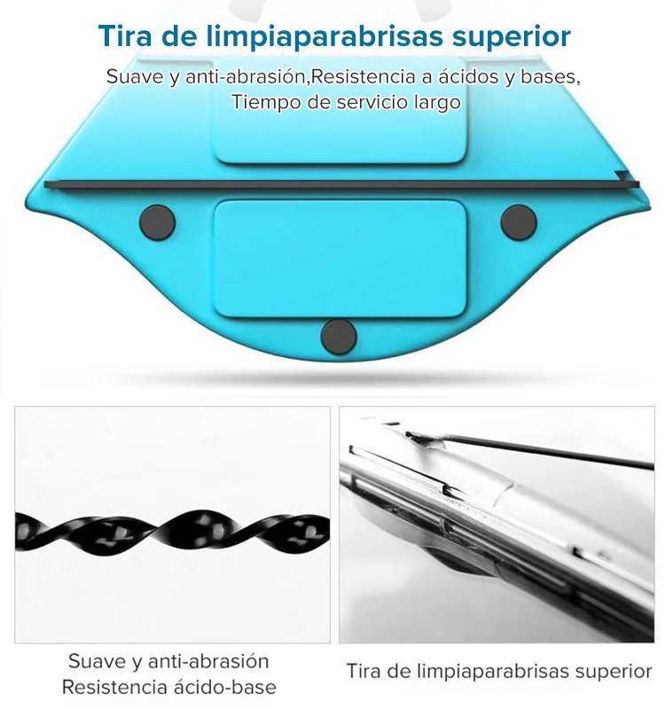 Limpiador de vidrio de doble cara que ahorra energía