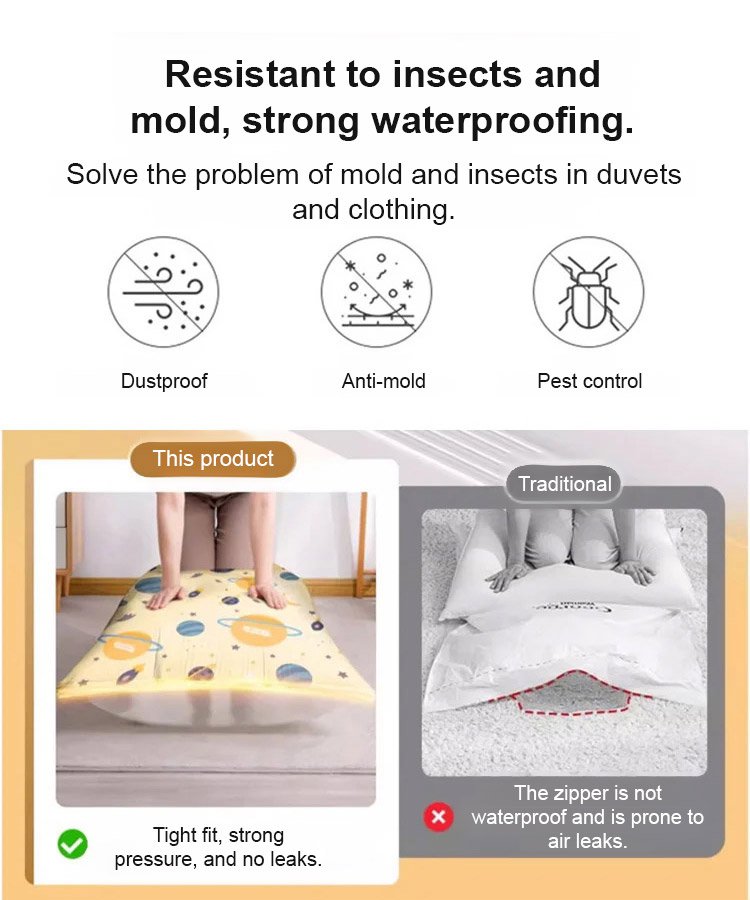 3D vacuum compression bag