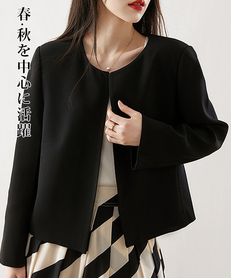 クルーネックジャケット