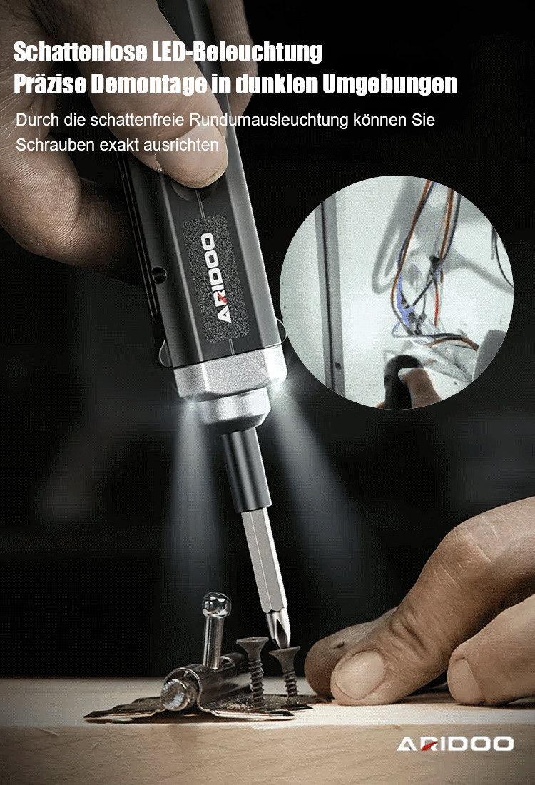 Multifunktionaler und leistungsstarker Elektroschrauber