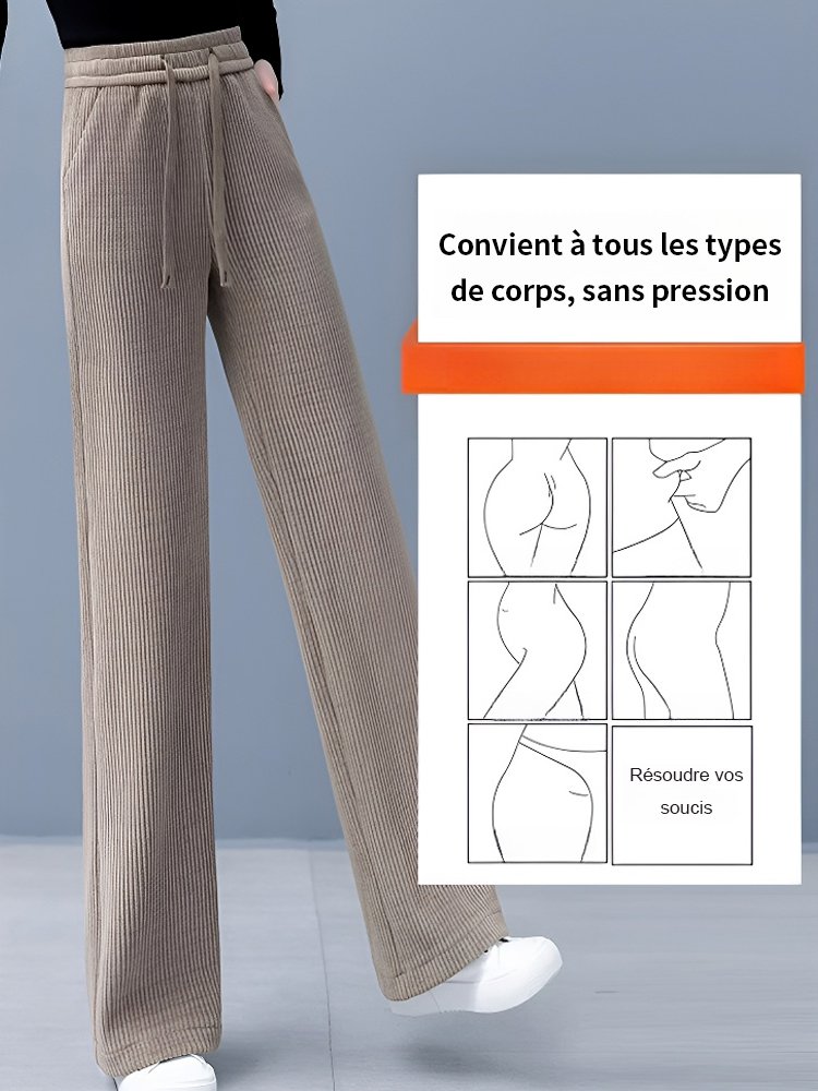 Pantalon large décontracté et confortable