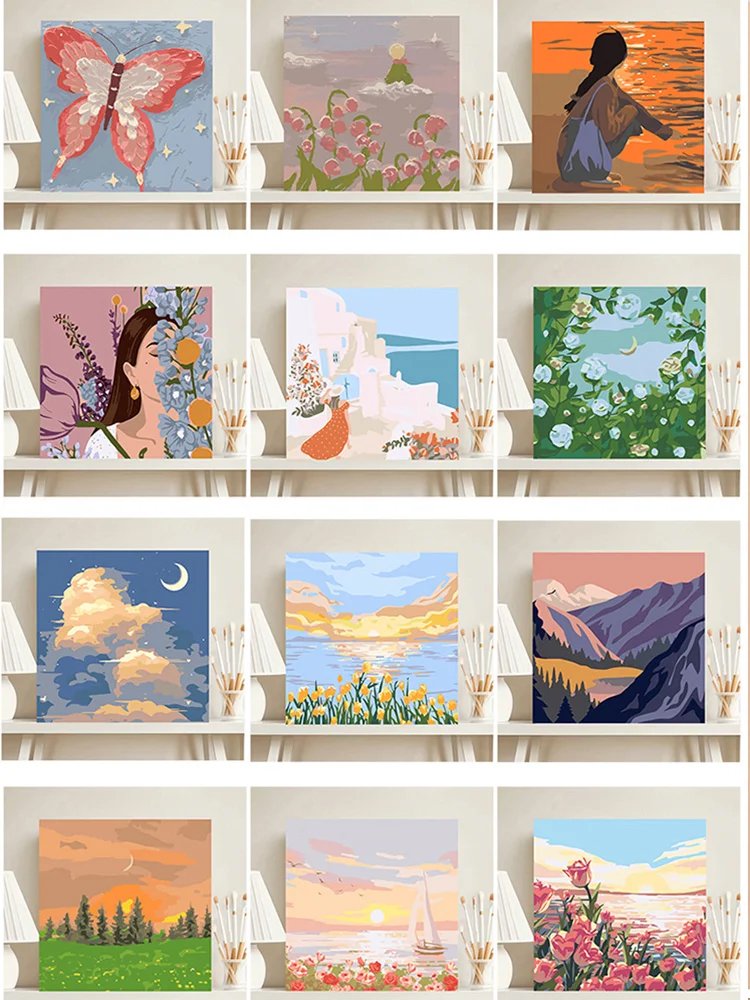 デジタルペイントDIYアートパネル