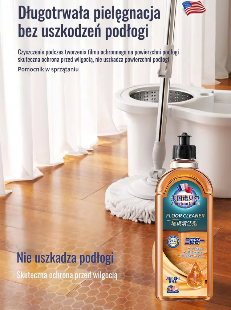 Trzy w jednym wielofunkcyjny środek antybakteryjny do czyszczenia podłóg