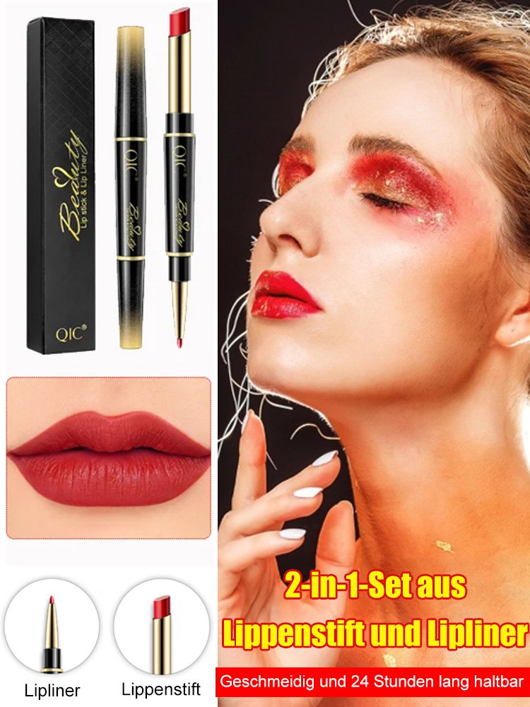 Set aus Lippenstiften und Liplinern 2 in 1