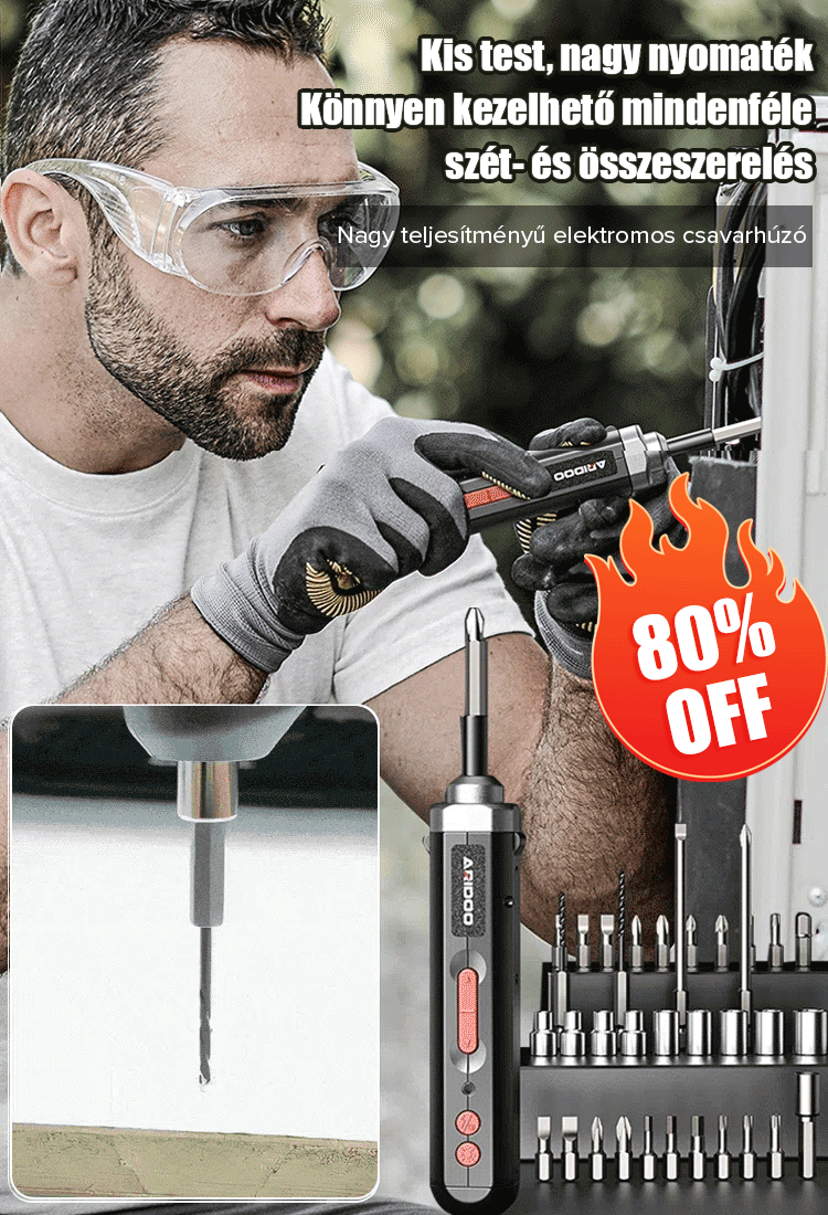 Többfunkciós és erős elektromos csavarhúzó