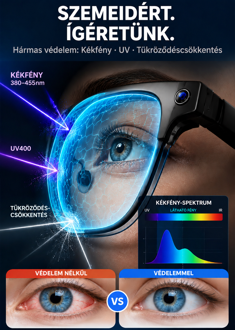 Intelligens Zoom Színváltó Valós idejű AI Fordító Szemüveg Ingyenes szállítás 24 órán belül