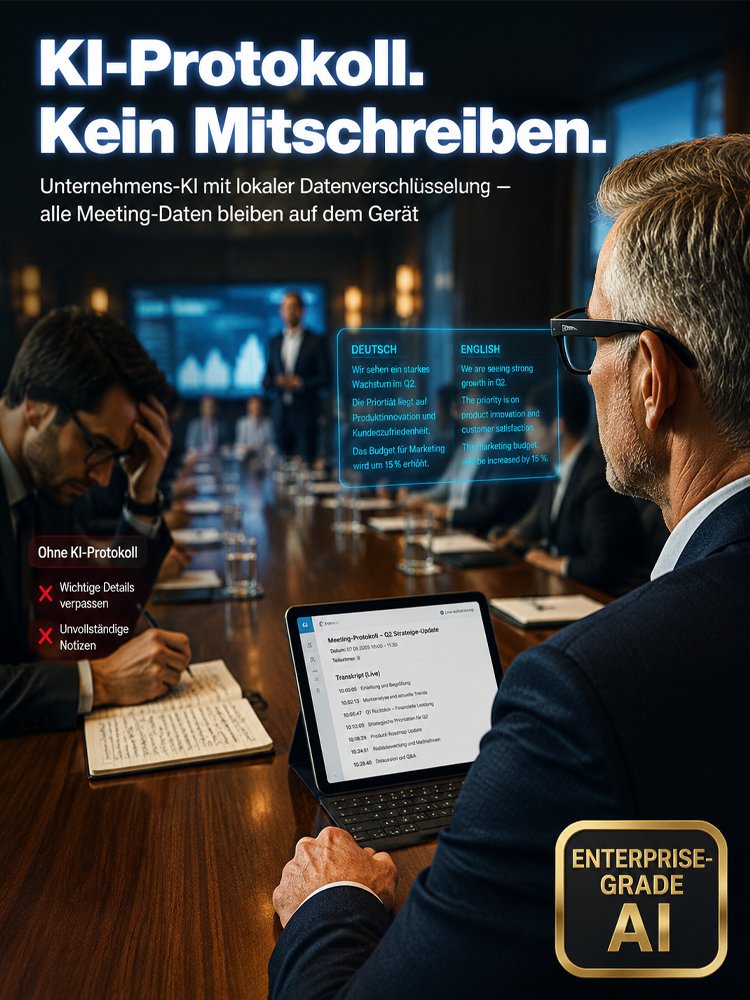 AI Übersetzungs-Smartbrille mit 8MP Kamera, Farbwechsel und Telefonfunktion