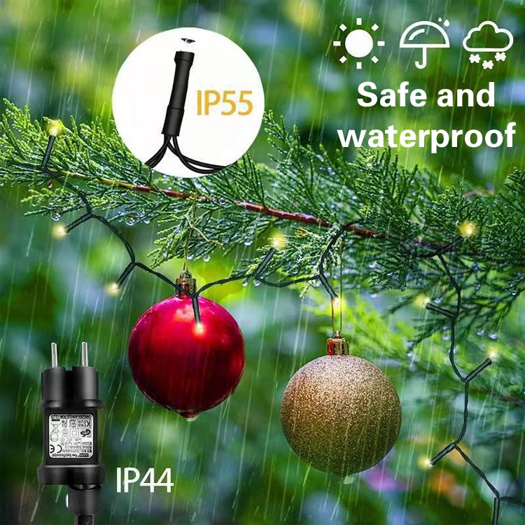 Ring Christmas tree decoration waterfall light string