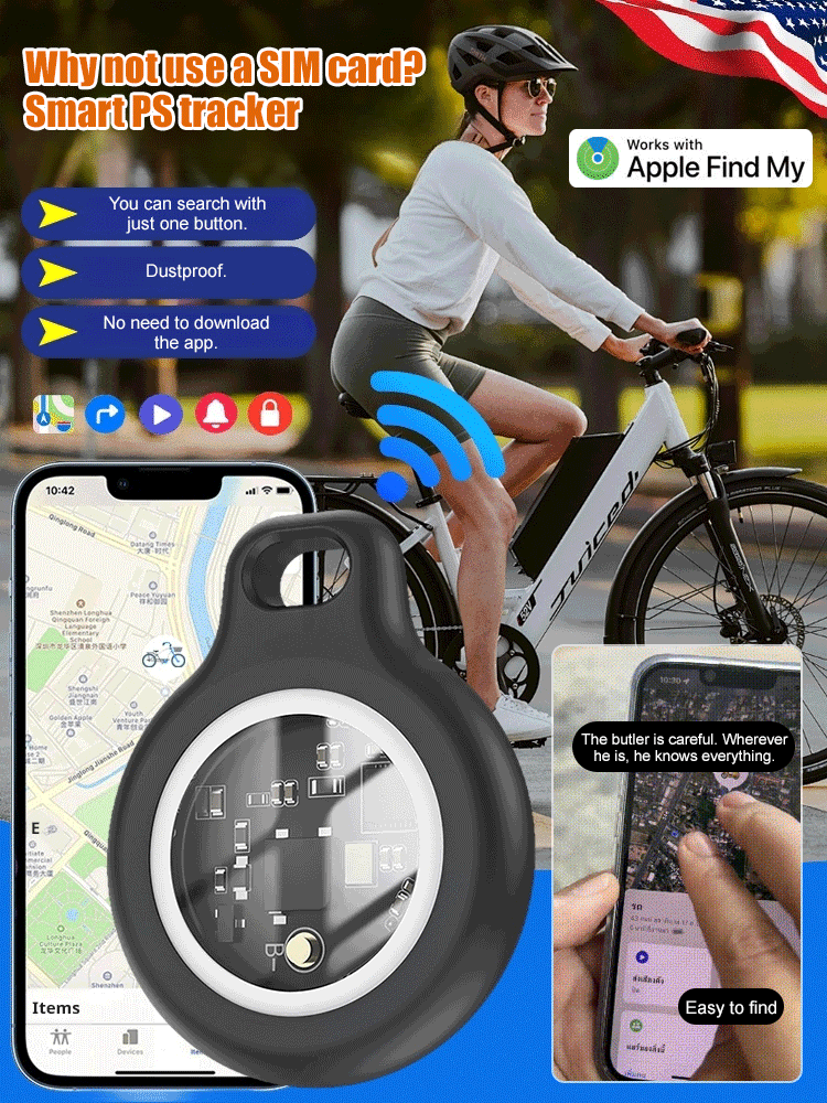 【No SIM Required】Smart GPS Tracker