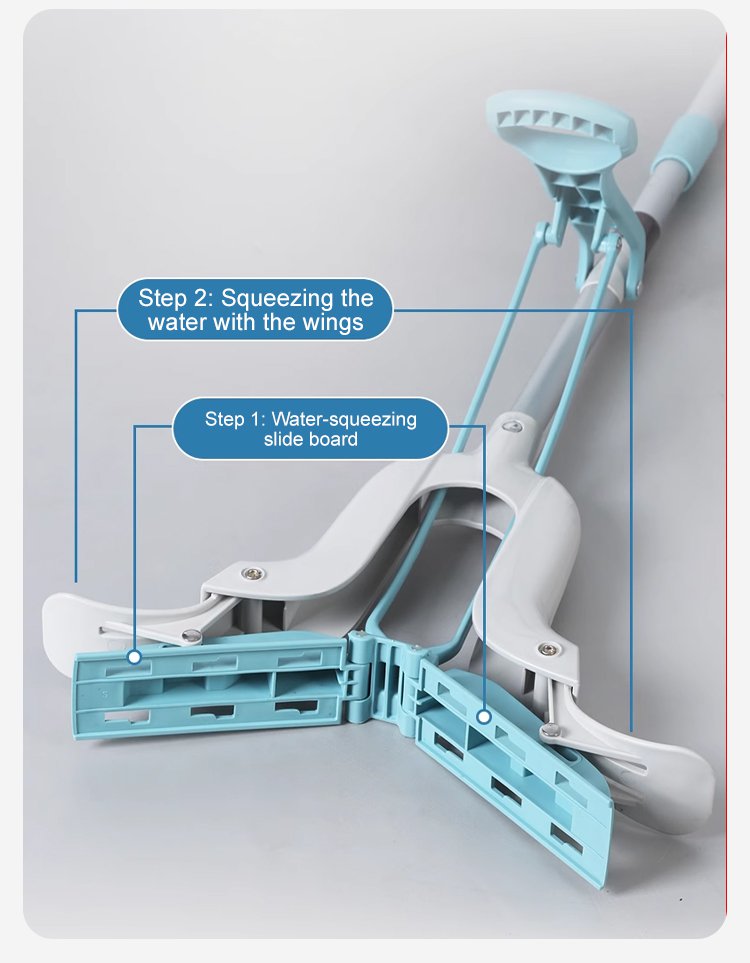 User-friendly handle of Magic Absorbent Sponge Mop