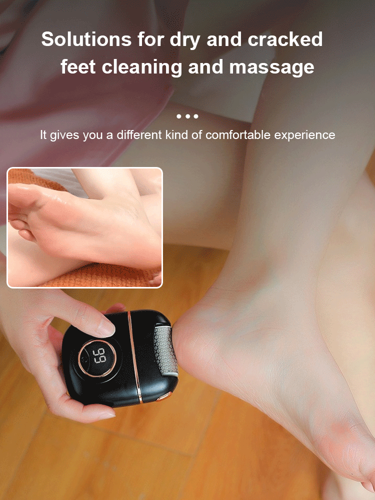 [Remove dead skin in seconds] Electric digital display foot grinder