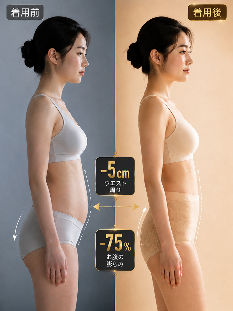 【X型シェイプ腹巻きで美しいウエストを作る】ハイウエストファンデーションシームレスショーツ
