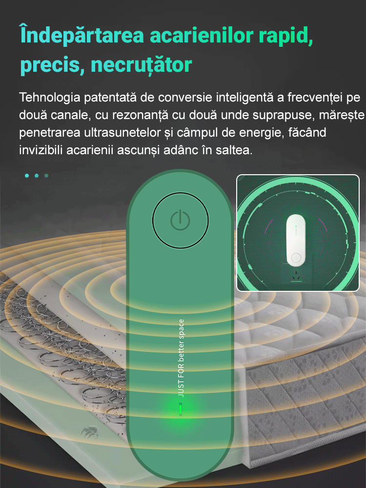 Aparat ultrasonic de eliminare a acarienilor