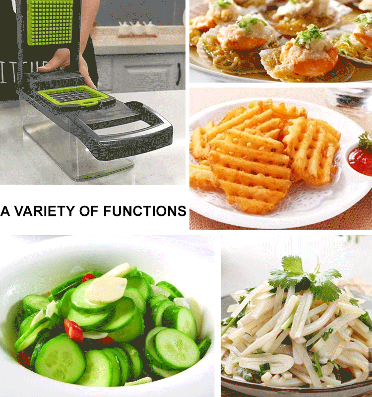 16pcs Multifunctional Vegetable Cutter