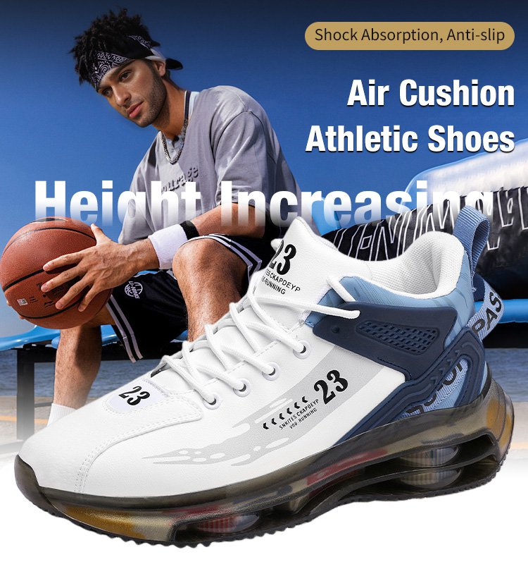 Air Cushion Height Increasing Athletic Shoes