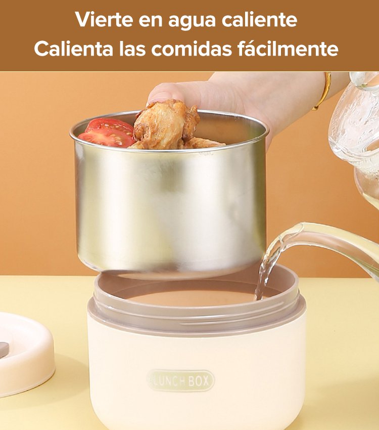 Caja de almuerzo de acero inoxidable aislada de múltiples capas 304