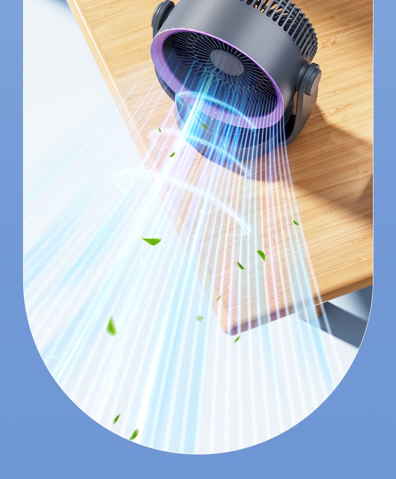 省エネ機能を強調したサーキュレーター写真