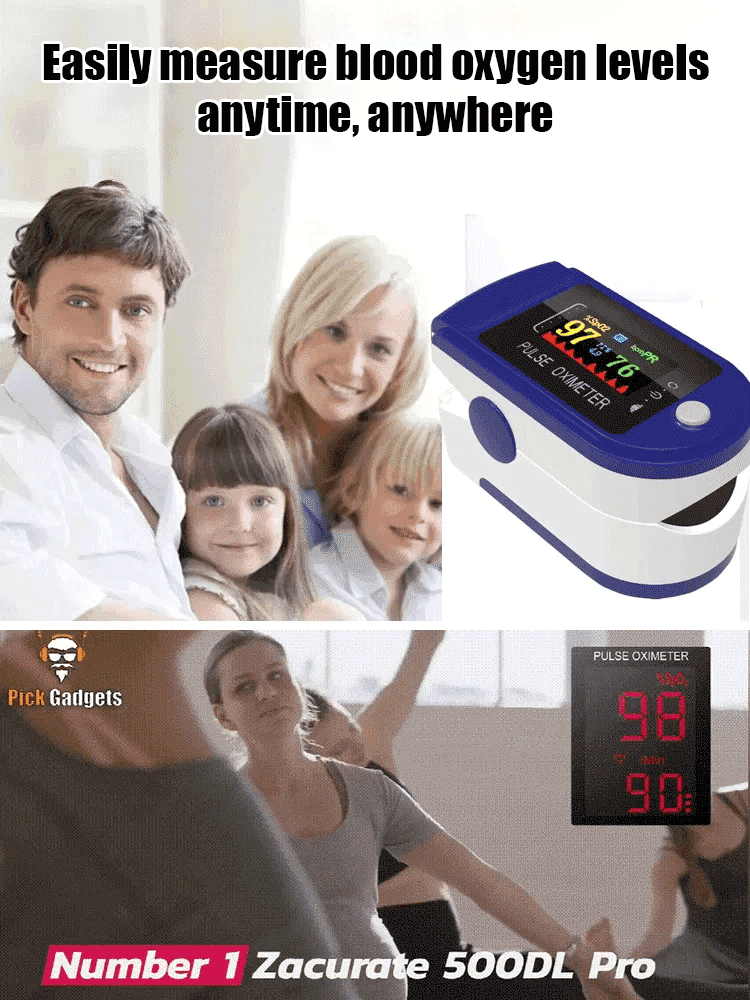 Fingertip blood oxygen detector