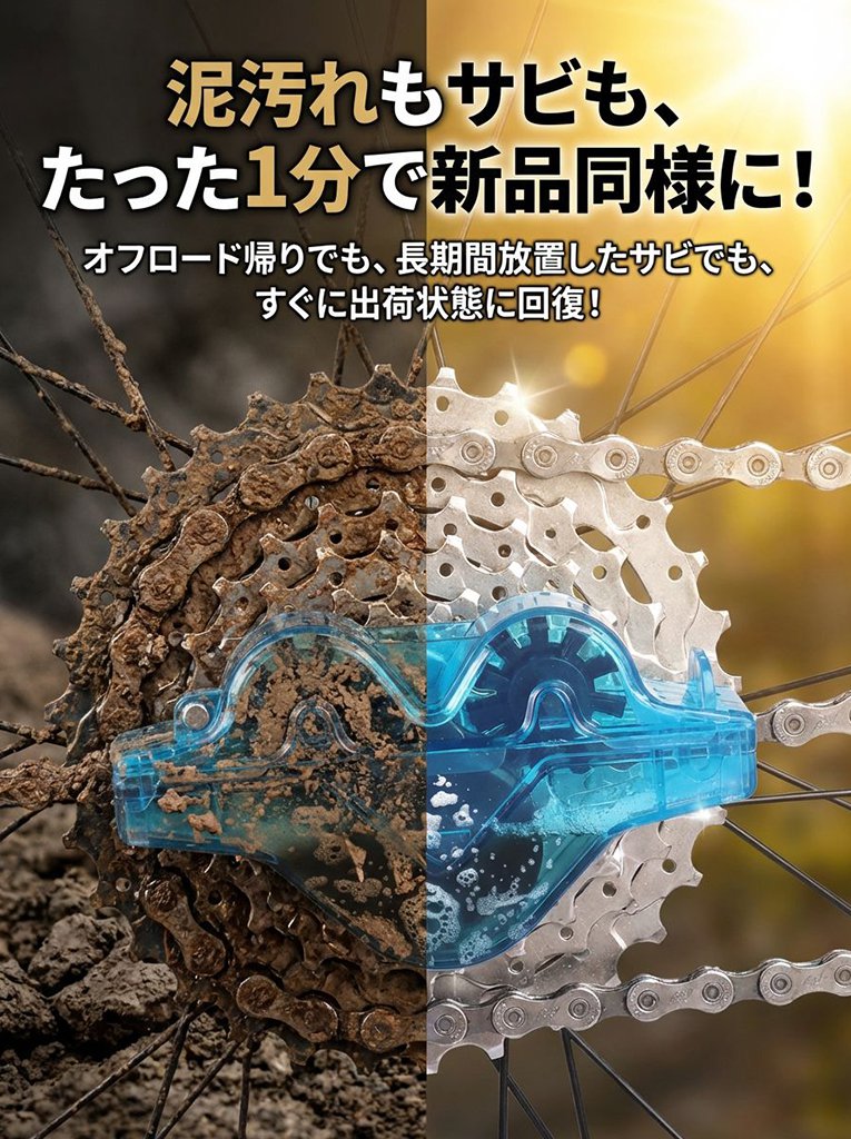 【サカタ製作所】自転車チェーンオートクリーナー