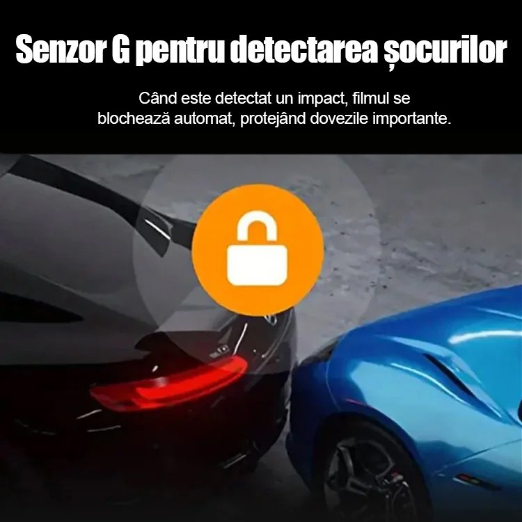 Recorder auto HD WiFi cu trei înregistrări