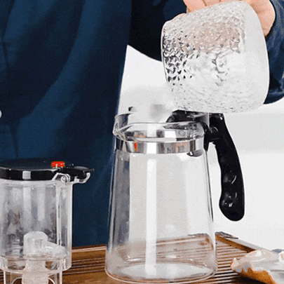 Szklany zestaw do herbaty