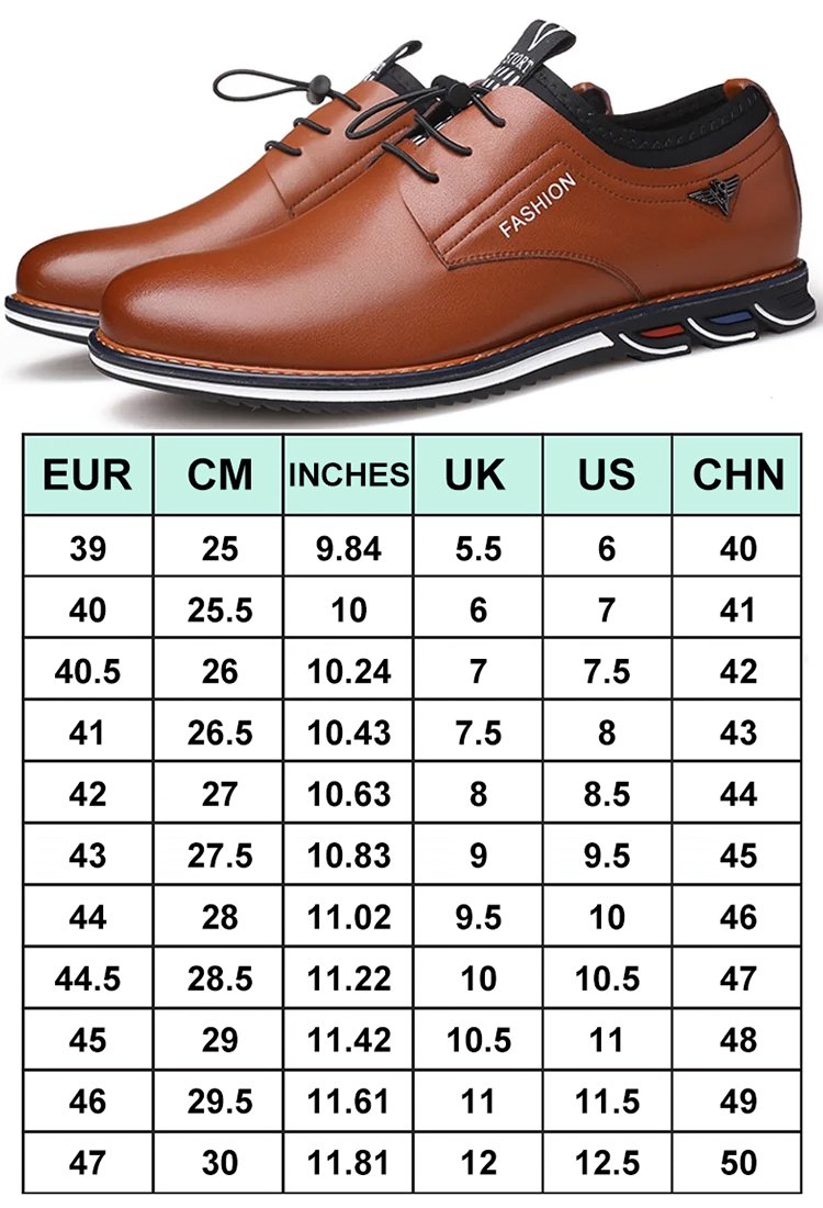 Chaussures en cuir décontractées pour hommes de marque italienne (best-seller)