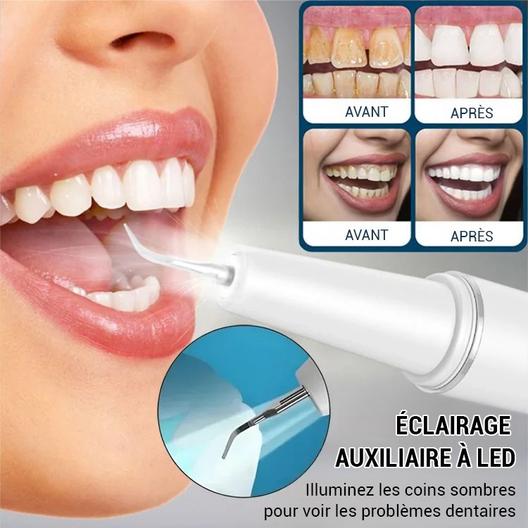 Appareil de nettoyage dentaire à ultrasons pour blanchiment des dents