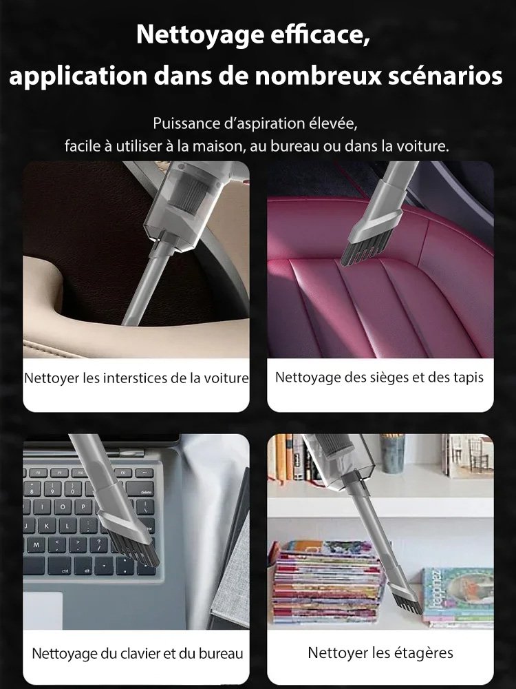 Nouvel aspirateur de voiture sans fil mini-souffleur tout-en-un