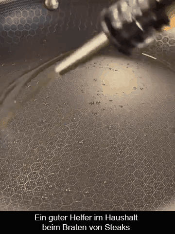 Edelstahl-Wabenboden-Pfanne ohne Beschichtung, antihaft.