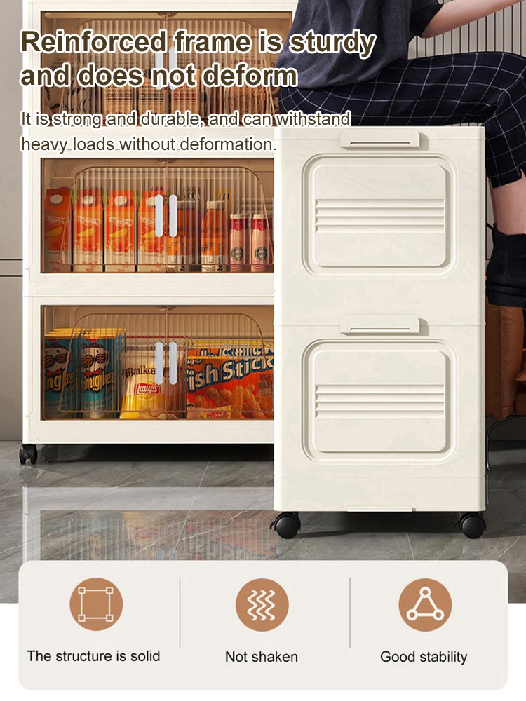 Multifunctional folding storage cabinet