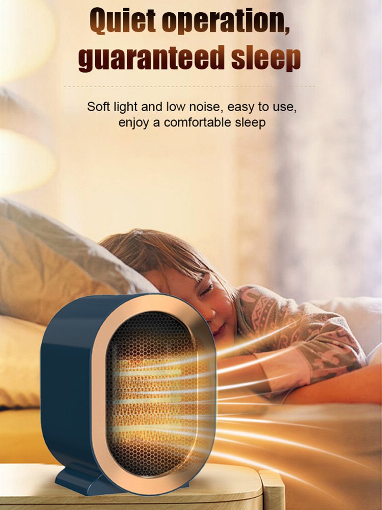 One-second heat energy-saving lightless low-noise constant temperature fan