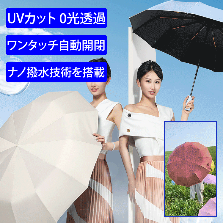 24本骨全自動晴雨兼用傘