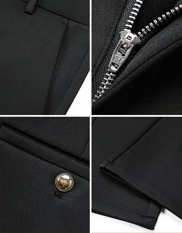 【일자핏 기모 비즈니스 정장 바지】80%할인