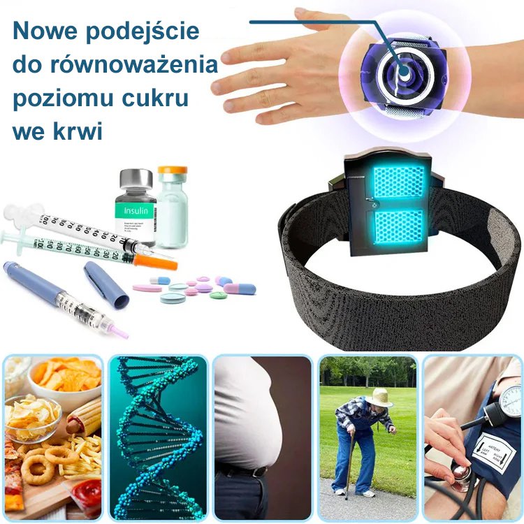 Zegarek z elektronicznym impulsem obniżającym poziom cukru we krwi