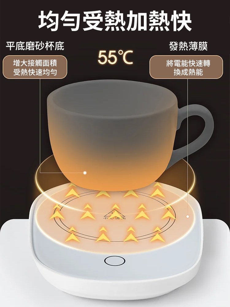 【隨取隨喝，溫度剛剛好】USB-55℃恆溫保溫暖杯墊